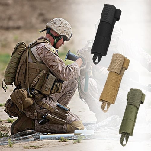 HWZ Tactical Antenna Relocation Kit Pouch Holder MOLLE Pouch Holder Antenna Tube Fixing Belt (HWZ-YB-tianxian-bag-s)