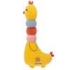 Adorable Yellow Chicken Plush Toy Rainbow Design Perfect Cuddly Pillow Gift
