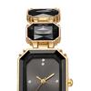 Ladies Bracelet Quartz Watch Sparkling Rhinestone Rectangular Dial Watch Faux Diamond Bracelet Wristwatch for Women Elegant Jewelry Timepiece