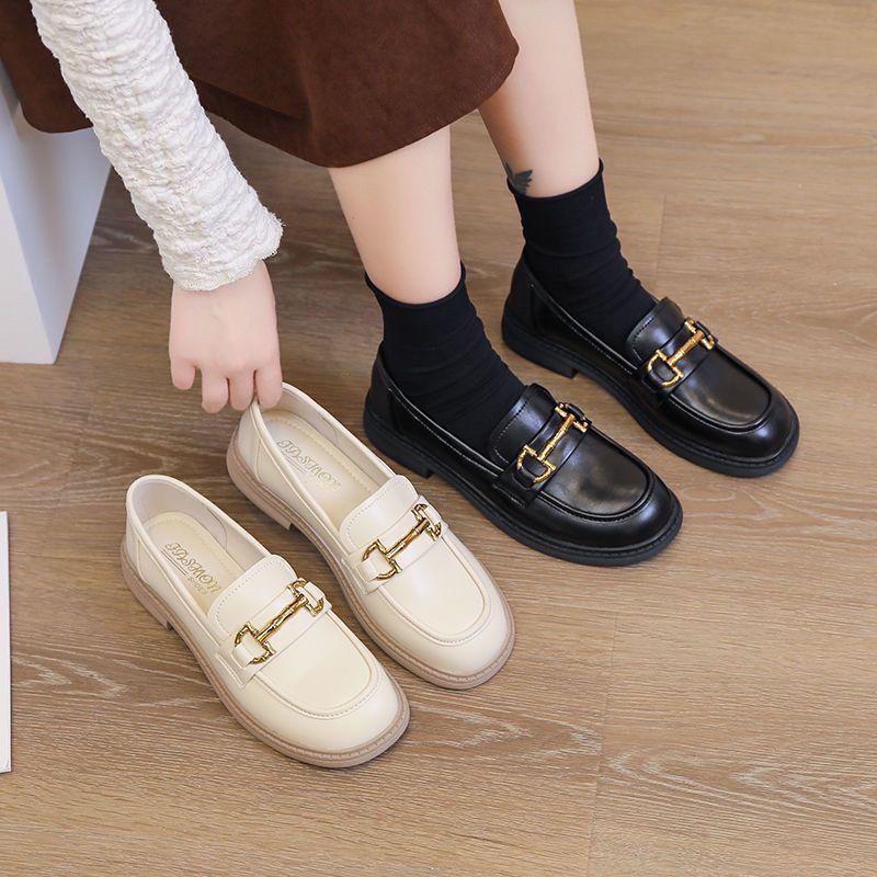 2025 Frühling Damen Leder Loafers: Weiche Sohle, vielseitige Ballerinas für Büro oder Freizeit