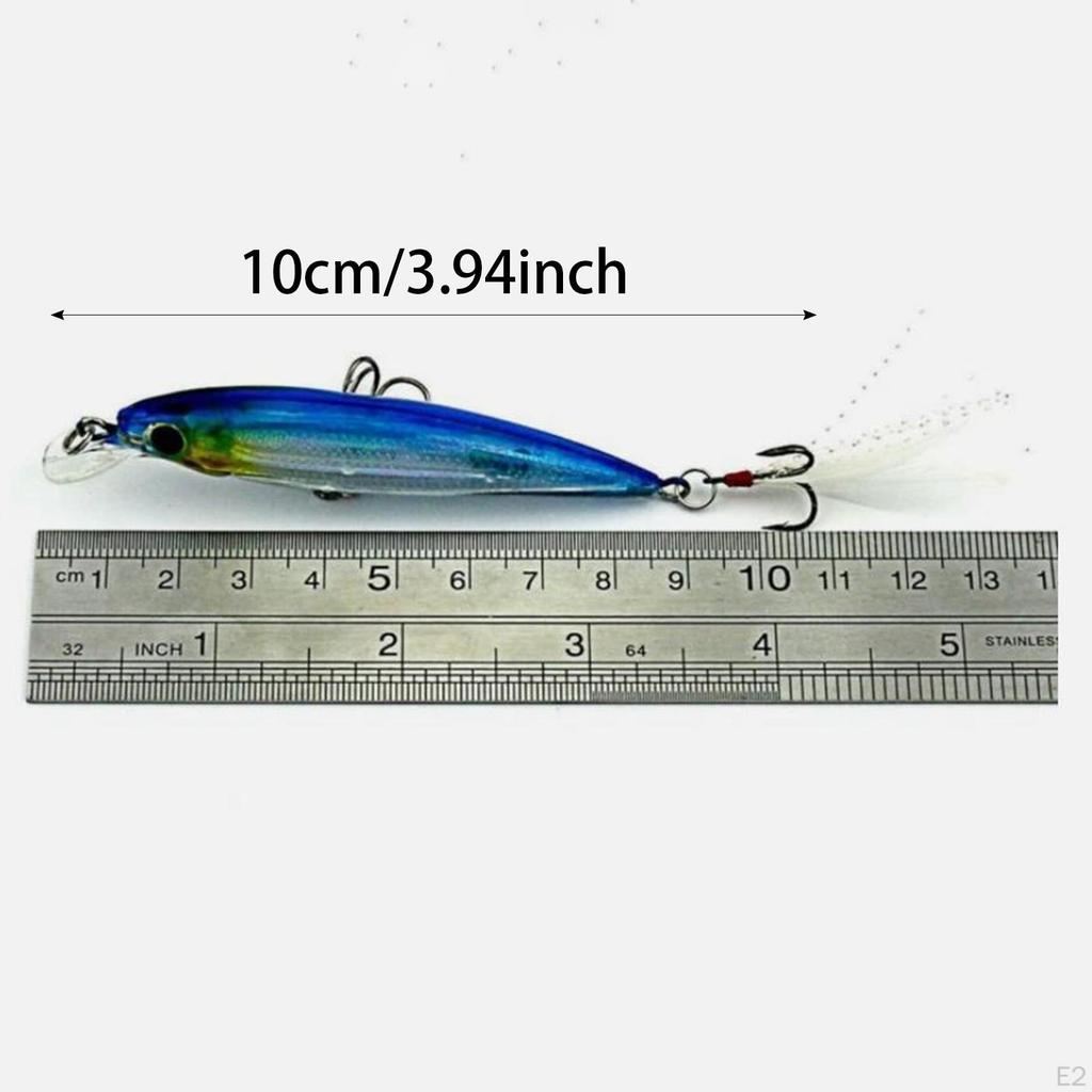 10 ks Rybářských nástrah Třpytky s háčky Jedinečné realistické nástrahy pro okouna, červenou rybu, crappie, minnow