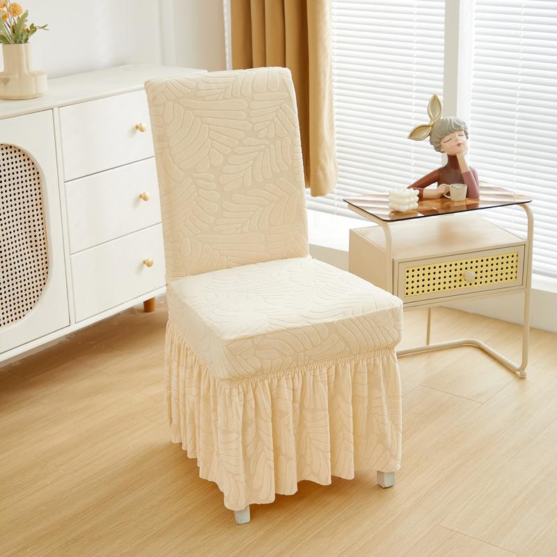 

Чехол на обеденный стул Все включено Домашний Однотонный Цельный Спинка Интегрированный Эластичный Нескользящий Длинная Юбка Четыре Сезона Универсальный Чехол на Стул Regular Size [Chair Back 38-55]