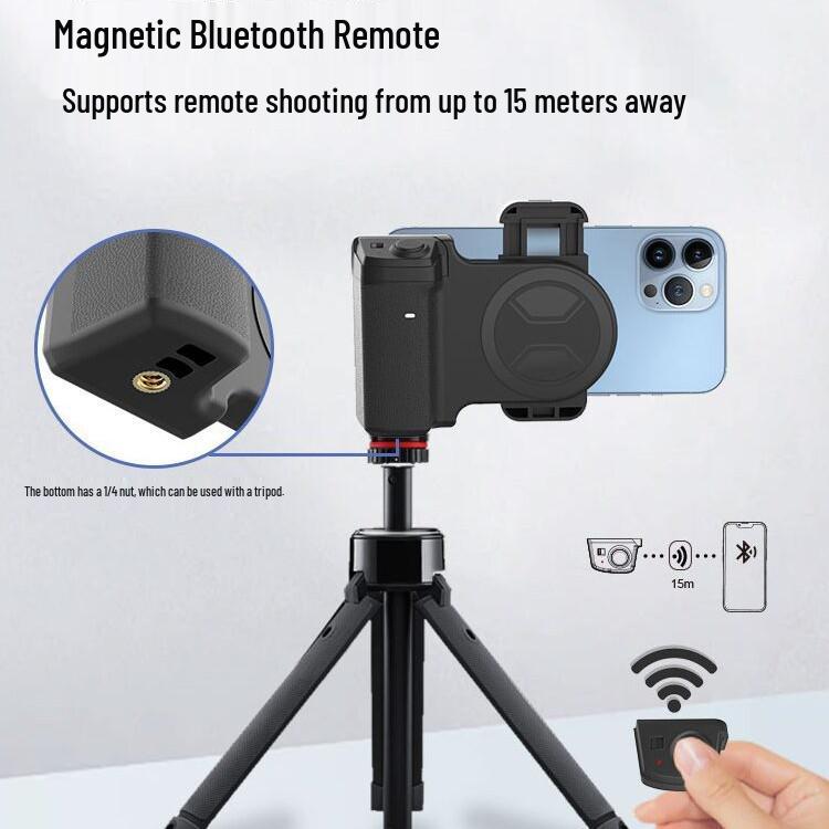 Magsafe Bluetooth Photo Grip: Magnetic Mount & Wireless Remote Control