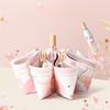 Three-Fold 8-Bone Double-Layer Double-Flower Vinyl Sun Protection Umbrella Uv Protection For Women Sun And Rain Dual-Purpose Sun