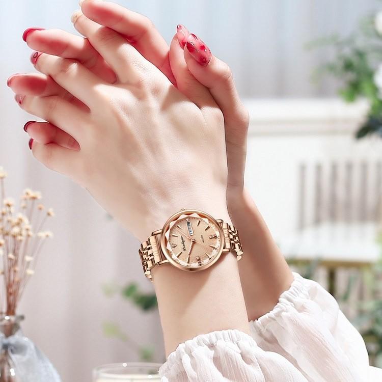 Imported Waterproof Luminous Women'S Watch Female Calendar Student Simple Famous Brand Automatic Mechanical Watch