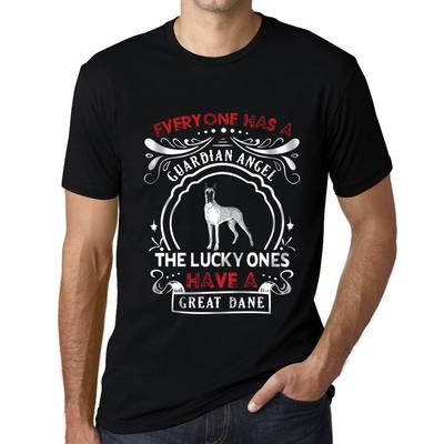 Men’s Vintage Tee Shirt Graphic T Shirt Great Dane Dog Deep Black