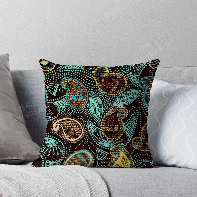 Fall Home Decor Autumn Living Room Throw Pillow Cover Sofa Boho Cushion Cover  Mandala