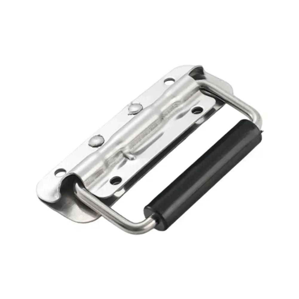 Spring Pull Handle Made from 304 Stainless Steel for Tool Boxes Cabinets Featuring Automatic Rebound Mechanism