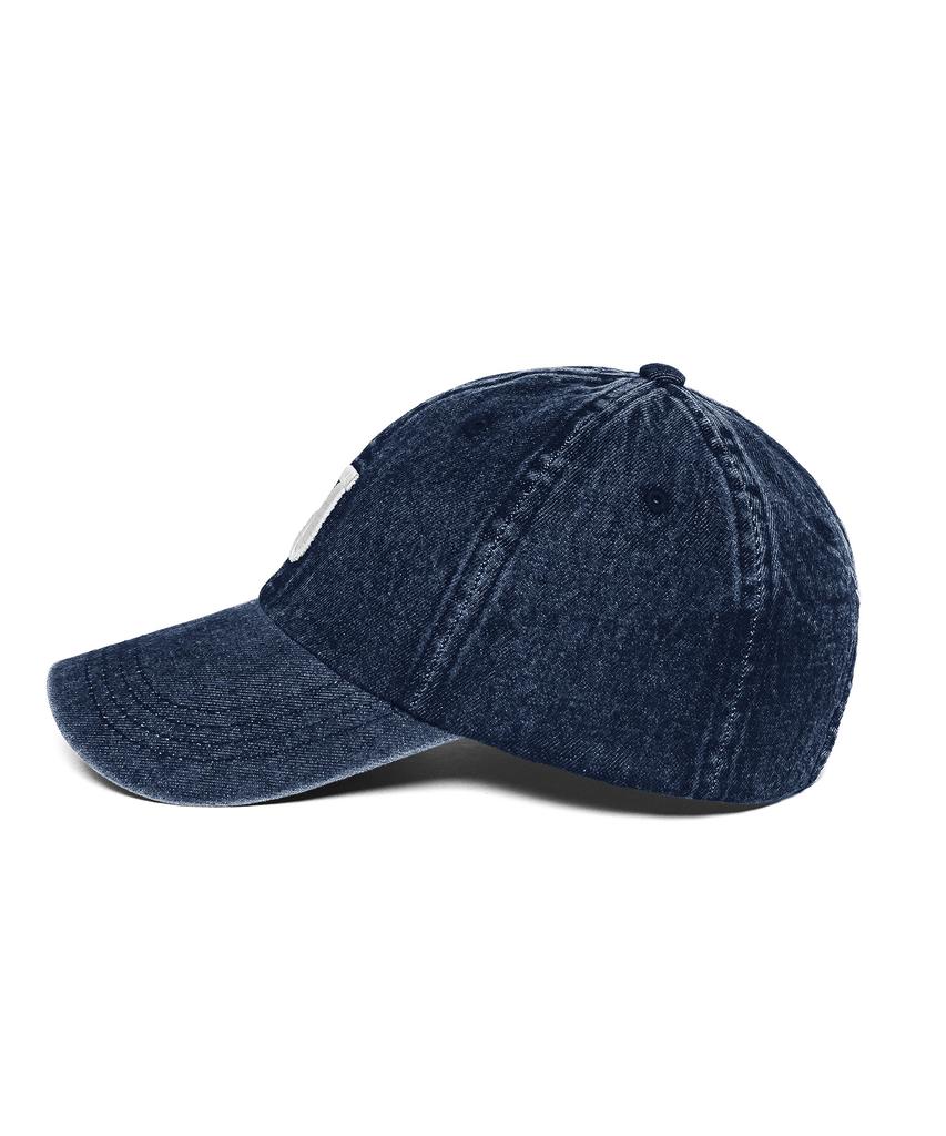 VERUTUM J Initial Denim Ball Cap Medium Denim