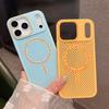 Heat Dissipation Magnetic Phone Case For iPhone 17 Air 16 15 14 13 12 Pro Max For Magsafe Honeycomb Mesh Cooling Shockproof Capa
