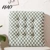 Ergonomic Buttock Support Cushion Corduroy Square Chair Pad, Checkerboard Office Cushion, Soft Pad Cozy Seat for Floor, Reading Nook, Dining
