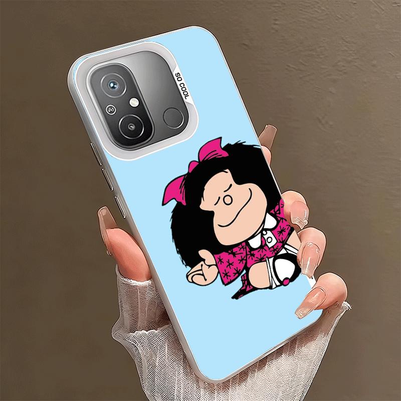 

Mafalda Cartoon Cute Soft Phone Case for Xiaomi Redmi 15C 15 14C 13C 12C Poco X5 X6 X7 Pro X3 F8 F7 Ultra M8 13 12 Cover Back Sh Xiaomi Redmi 13