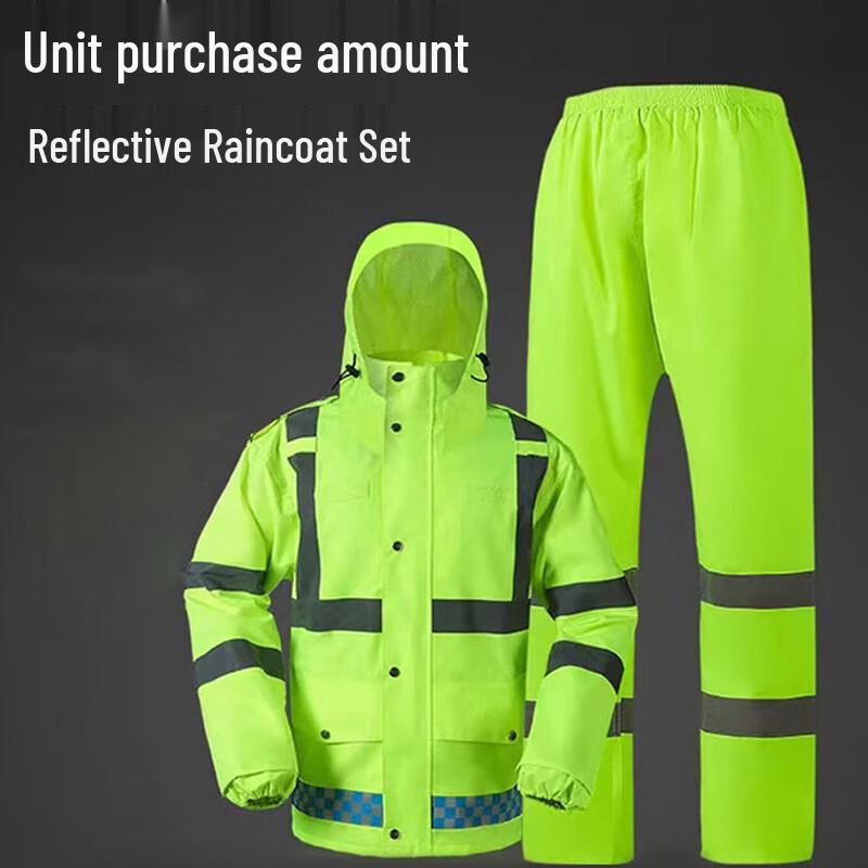 Reflective Split Rain Suit Set