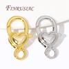 Wholesale 18K Real Gold Plated Lobster Clasps Necklace Bracelet Connector End Buckle For DIY Jewelry Making Supplies Accessories
