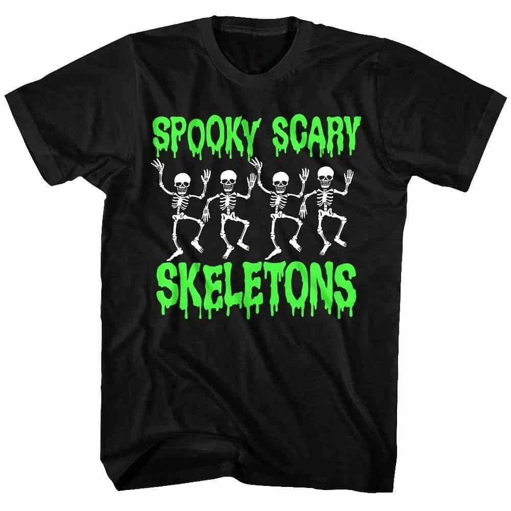 Spooky Scary Skeletons Line Dancing Men s T Shirt S