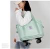 Expandable Waterproof Travel Bag with Universal Wheels – Large Capacity for Business, Student, or Maternity Use, Featuring Wet/Dry Separation