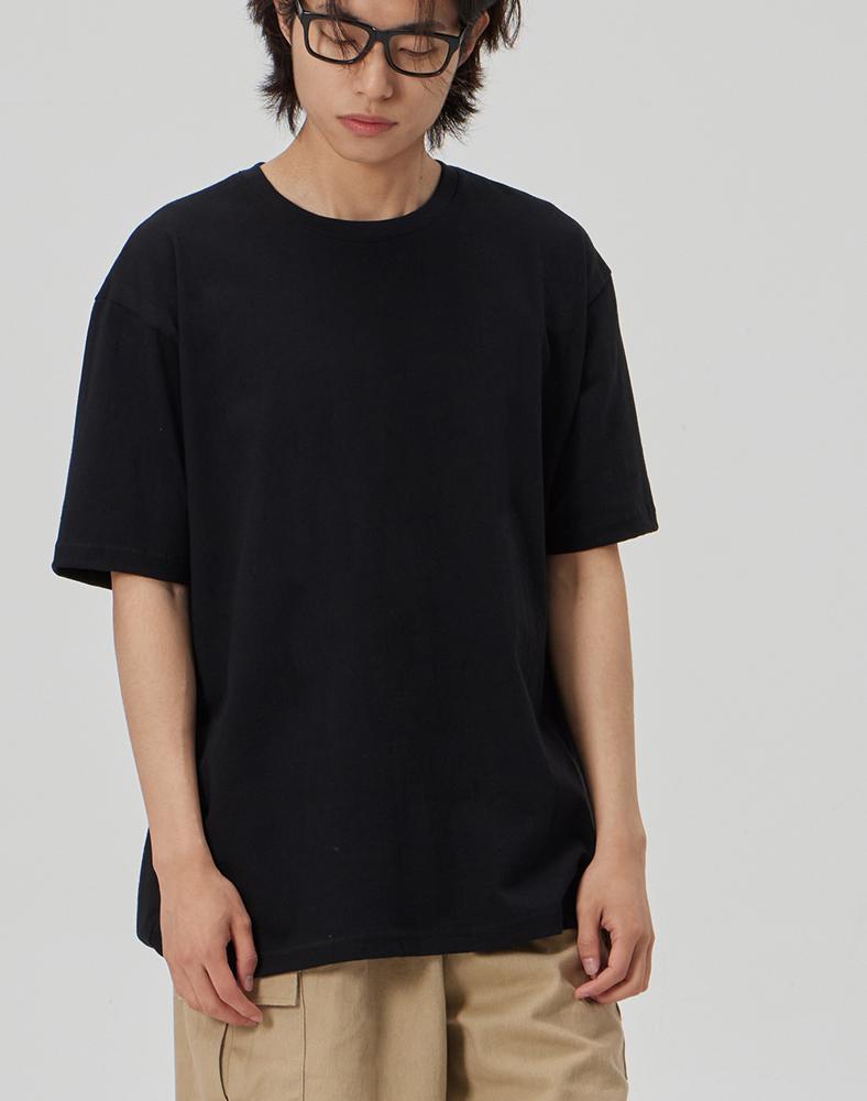 Make It Two [Basic] Crew Neck Tee_Black L