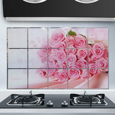 75x45cm Cozinha Diy Foil Adesivos de Parede de Óleo Decoração Adesivo Arte Decoração de Casa Suprimentos J19