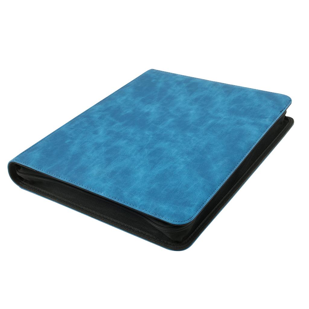 PU Leather nine grid Trading Card Album Large Capacity Zipper Closure Card Collection Album Storage Case for Storage