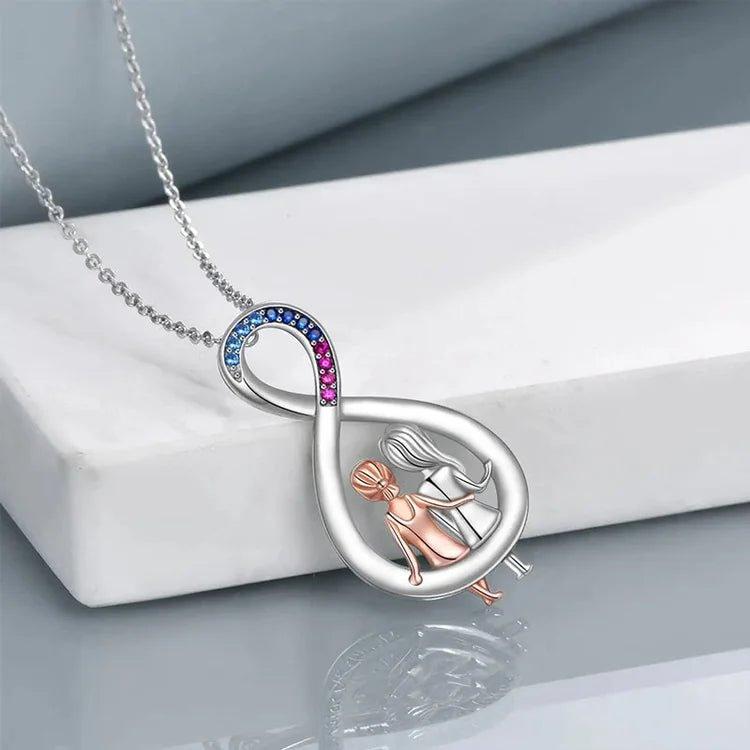 Sisters Love New Necklace Feminine Fashion Pendant Double Color