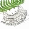 Gypsy Bohemia Coin Tassel Statement Choker Necklace Women Boho Afghan Turkish Ethnic Tribal Jewelry Accessories