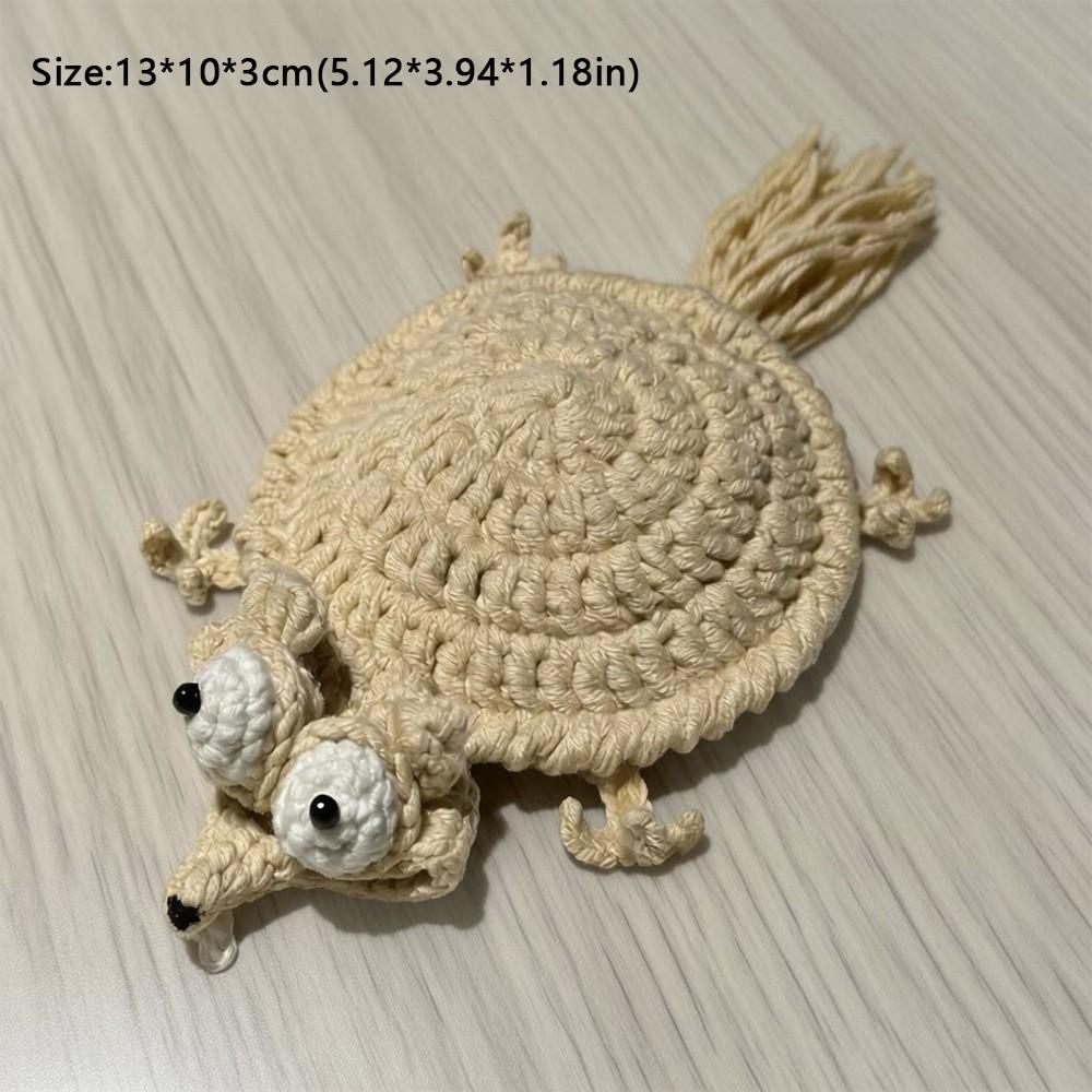 Nuovi Sottobicchieri a Forma di Scoiattolo all'Uncinetto Cartoni Animati Sottobicchieri Divertenti Tessuti a Mano Sottobicchiere per Tazza Lavorato a Maglia Resistente al Calore