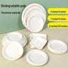 MOLUONA Disposable Sugarcane Pulp Plates