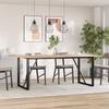 O Shape Dining Table Frame 160 x 80 x 73 cm Steel