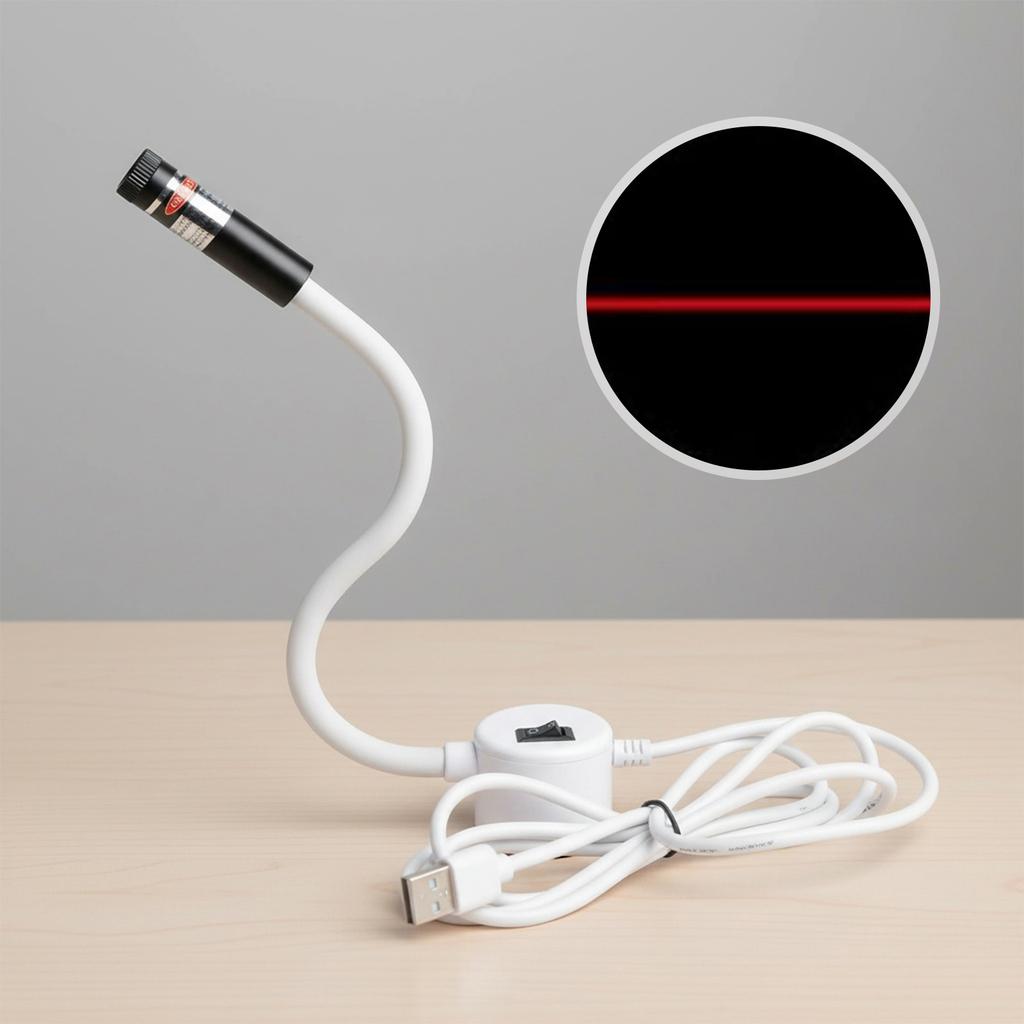USB Sewing Machine Quilting Light with Adjustable Dot/Straight Line/Crosshair Red Laser Positioning Light for Precise Stitching