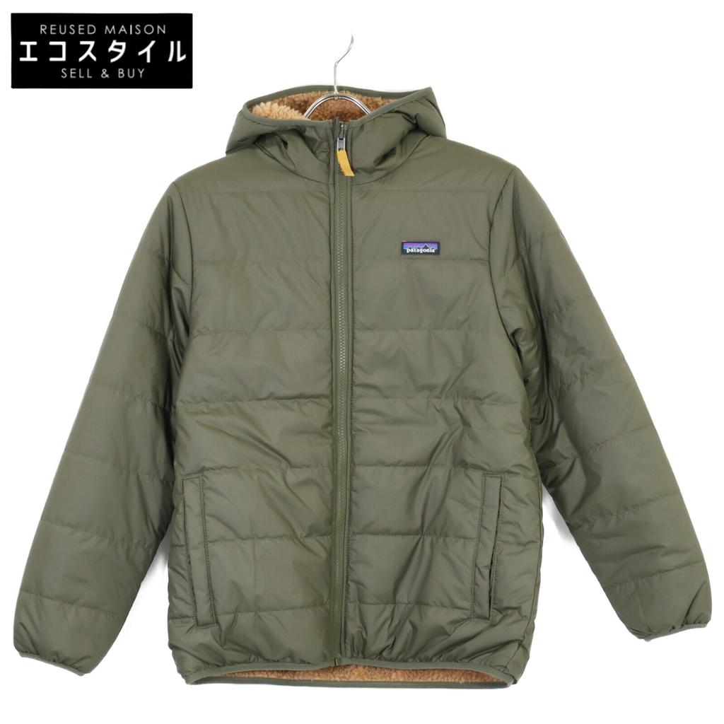 Patagonia Хаки x Бежевый Двусторонняя Толстовка с Капюшоном Lady Freddie XL14 хаки б/у