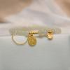 Natural Hotan Jade Bracelet for Women High-level Exquisite Cute Fu Word Tiger Pendant Bangles Party Jewelry for Girlfriend