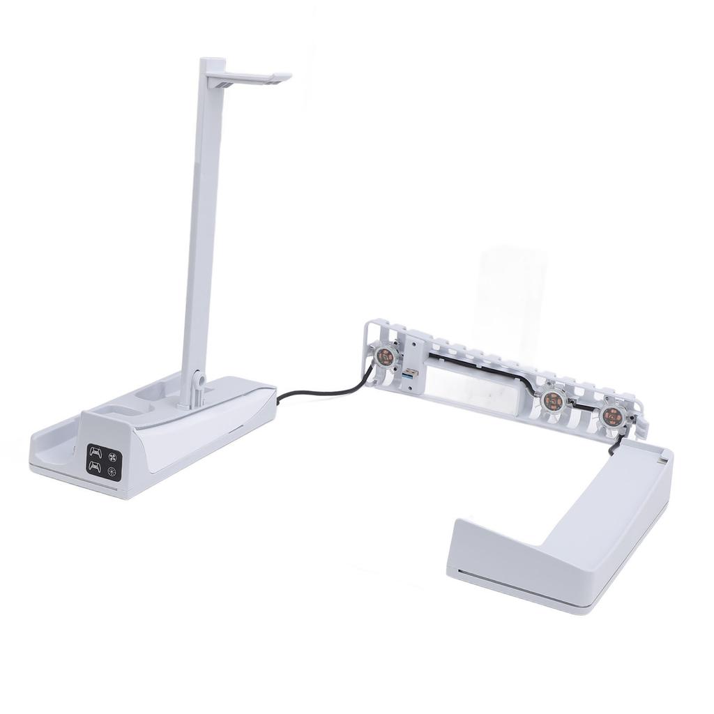 Horizontaler Kühlstationsständer mit Controller-Ladegerät und Kühllüfter 14 RGB-Beleuchtung