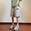 Retro Shorts for Men's Hong Kong Style 5-point Pants Casual and Versatile Loose Medium Pants