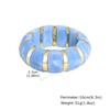 Vintage Acrylic Elastic Wide Bracelet Geometric Multi-Colored Chunky Stretch Wristband Bangle for Women Fashion Jewelry Gift