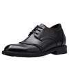 Men's Shoes Four Seasons Invisible Inner Height Increase Leather Shoes Men's Business Dress British Large Size Workplace Splicing Casual Shoes