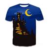 Summer Sports 3D Digital Printing Pumpkin Lantern Series Theme T-shirt Men's Short Sleeve