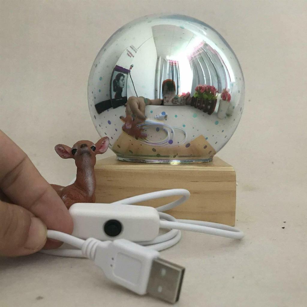 3D LED Night Light USB Magic Ball Butterfly Fireworks Projector Lamp Decor Gifts