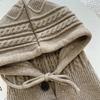 1pc Winter Warm Balaclava Hats for Women,solid Color Knitted Blend Hooded Scarf Hat for Women Skull Cap Beanie Hat Neck Gaiters