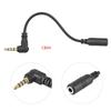 3.5mm Auditory Extension Cord with 90 Degree Right Angled Plug for External Microphone Use Adapter Cord