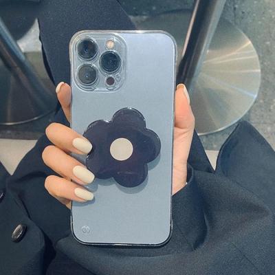 Simple and Applicable Apple 13 Phone Case Flower Stand Transparent Anti-drop Protective Case for Iphone12promax