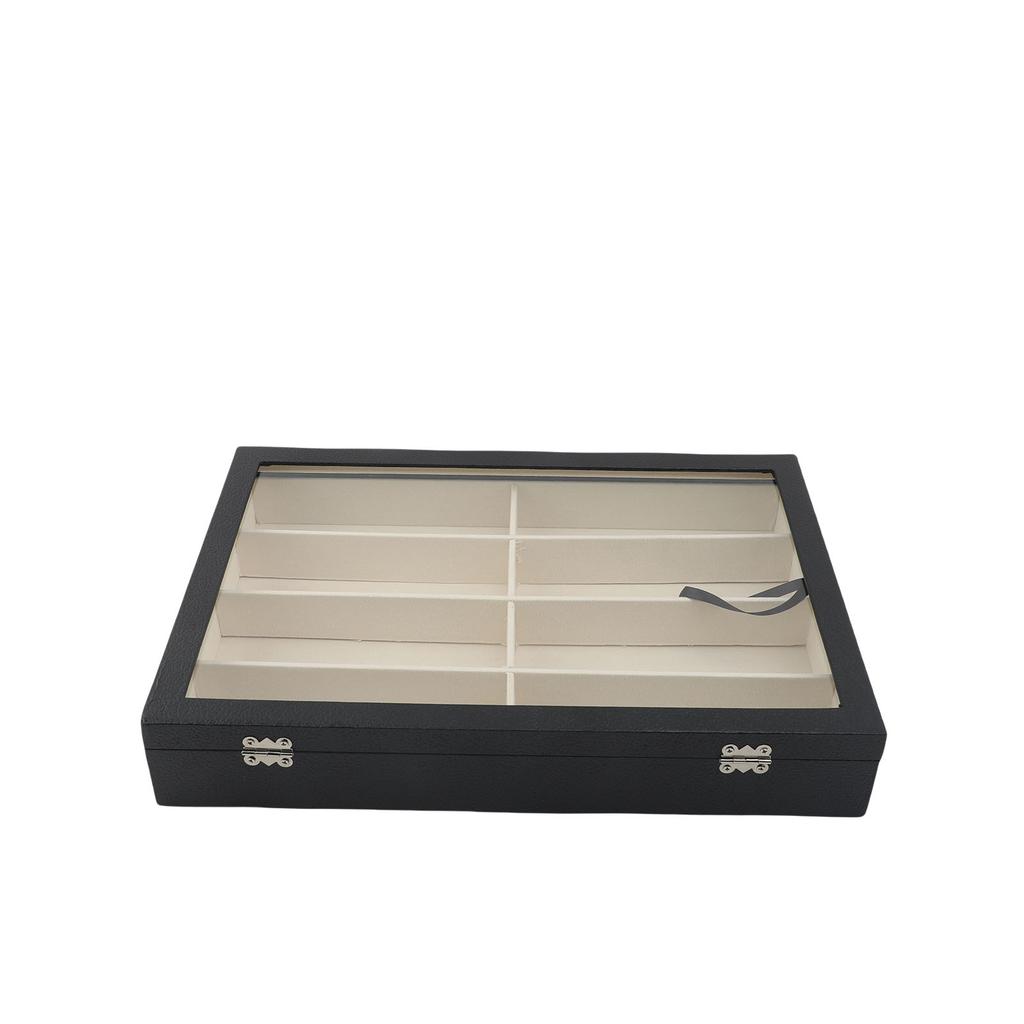 Multi Sunglasses Organizer for Women Men Eyeglasses Eyewear Display Case with 8 Slots Jewelry Watch Organizer Glasses