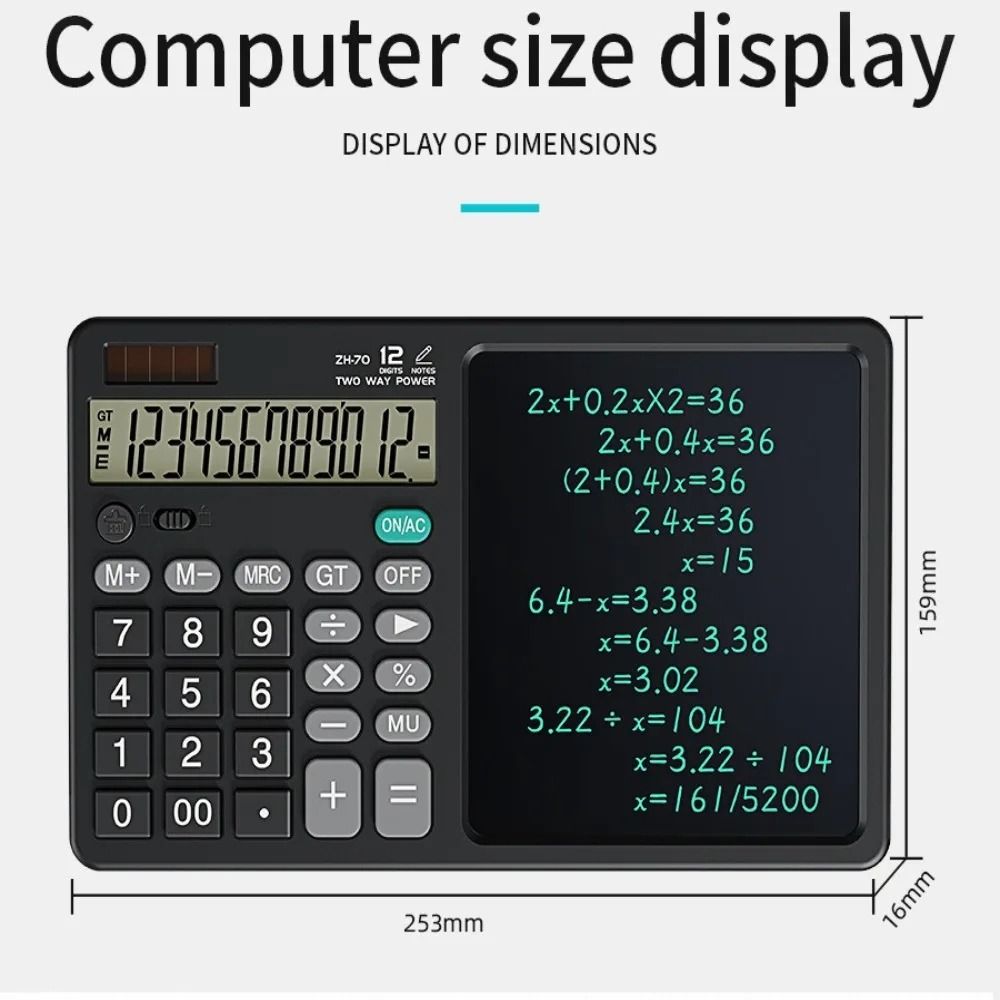 1in1 Scientific Calculator Large Screen Display Portable Function Calculators with Tablet Multifunctional Practical