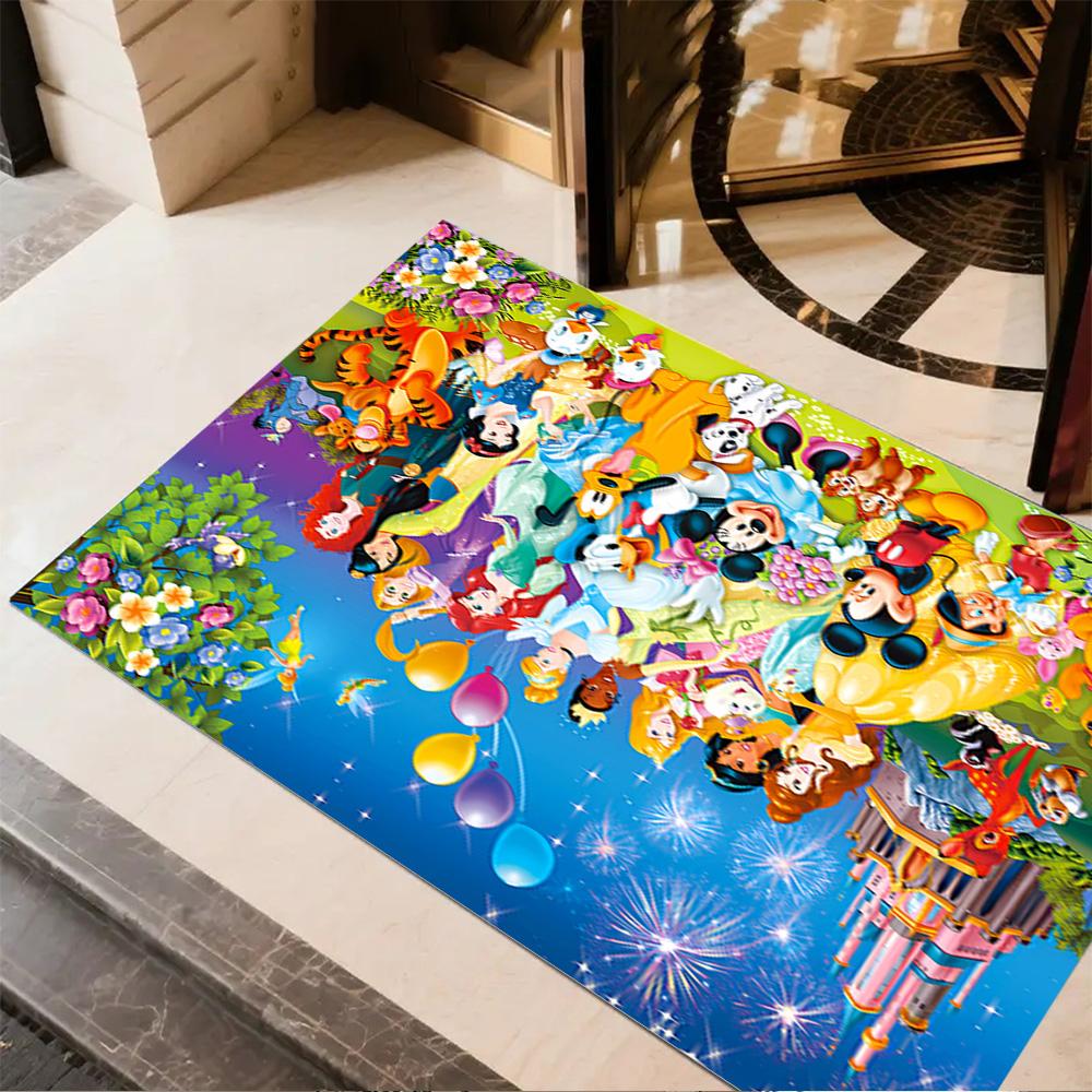 Disneyland Celebration Carpet Suitable for Outdoor Dining Room Study room Kitchen Antislip Carpet Anime Office Decor Wedding Party Gift