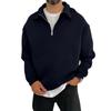 Men's Casual Loose-Fit Collared   Shirt With Long Sleeves
