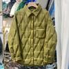 Nuova giacca invernale in piumino da donna corta con colletto a camicia colla pressata piumino d'anatra bianca piccola alla moda