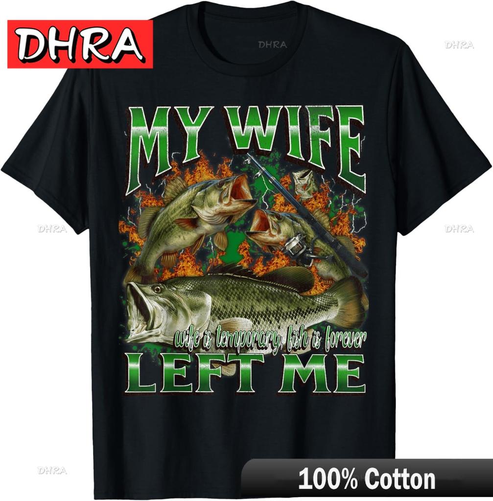 Fishing Meme T-Shirt Humorous Theme Offensive Fishing Meme Graphic Casual Shirt Simple Trendy Classic Top Couples for Outdoors