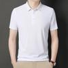 2024 Men's Summer Seamless Short-Sleeve Polo Ice Silk Stretch Shirt