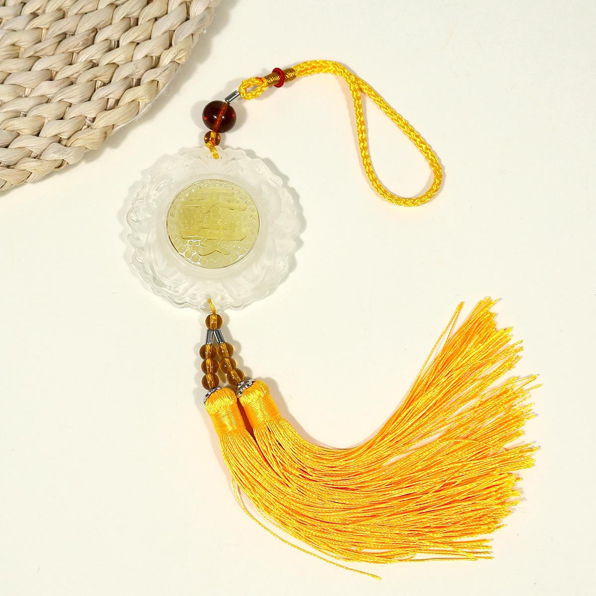 

Crystal Peace Sign Car Interior Pendant - Promotional Gift Single Pendant жёлтый