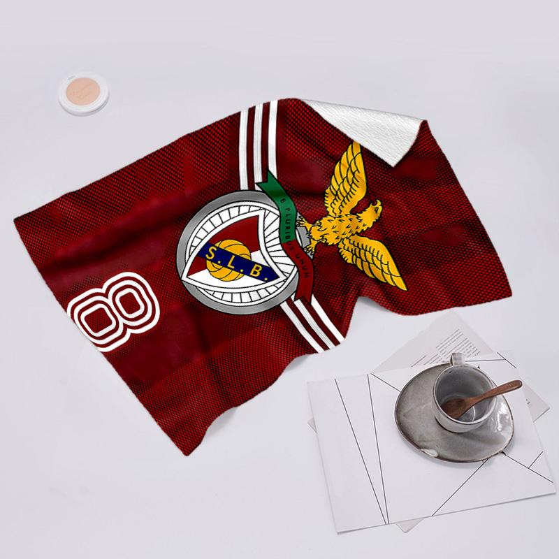 proof beach towel with Sport Lisboa e Benfica pattern - soft,absorbent,quick-drying,machine washable - perfect for swimming,camping,bathing