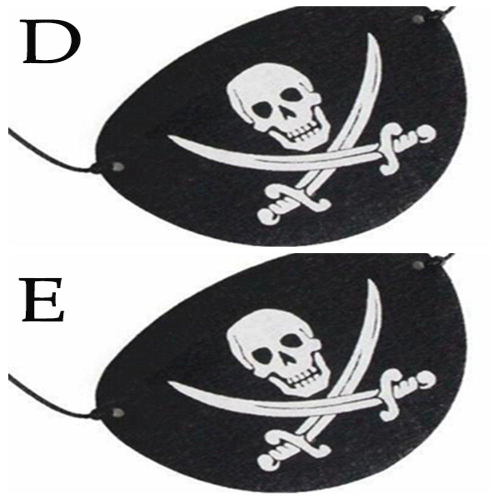 5 Stück Partyzubehör Schwarzer Filz Piratenhut Horror Cosplay Requisite Totenkopf Piratenkapitän Mütze Cosplay